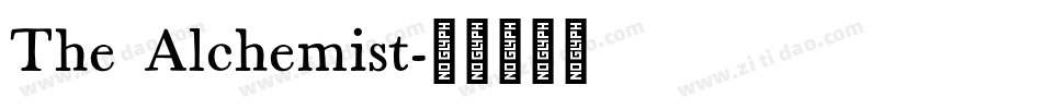 The Alchemist字体转换